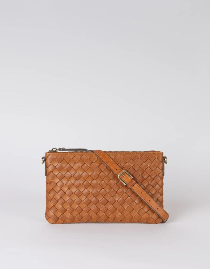 Lexi tas Geweven cognac SanStyles