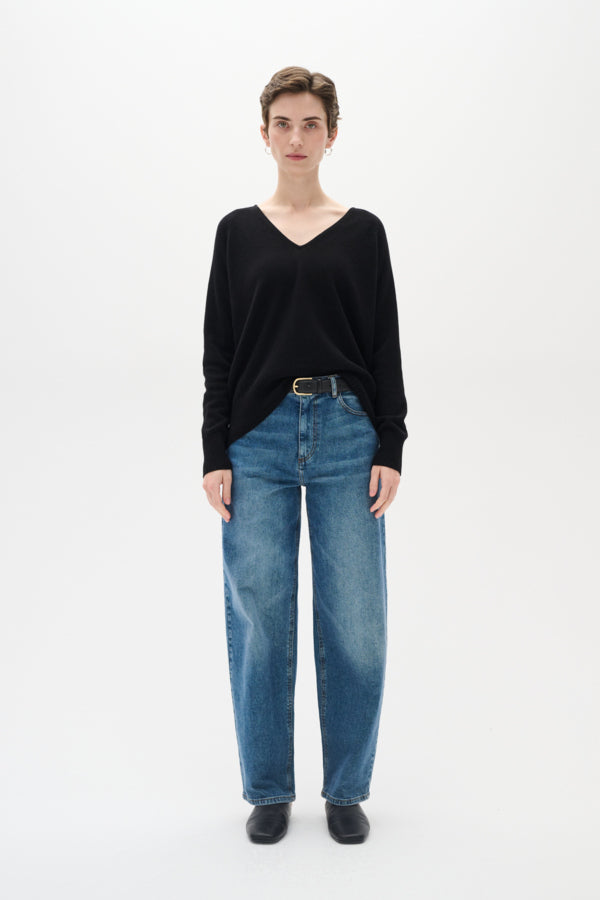 Pullover Lukka V-neck | Zwart